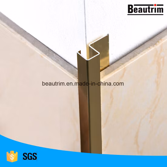 Угловые алюминиевые профили для отделки керамической плитки для ванной комнаты