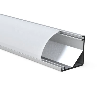 Опаловая крышка из ПММА для шкафа, шкафа, 1/2 м, угловой светильник, светодиодный профиль, алюминиевый канал